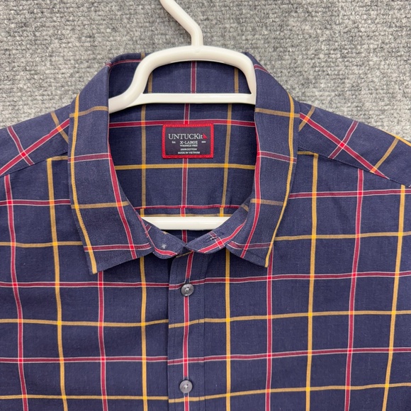 Men's UNTUCKit long sleeve button up shirt size XL multi-color - Picture 3 of 5
